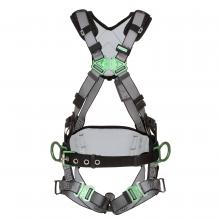 MSA Safety 10195135 - V-FIT Construction Harness, Extra Large, Back & Hip D-Rings, Quick-Connect Leg S