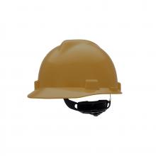 MSA Safety 475365 - V-Gard Slotted Cap, Gold, w/Fas-Trac III Suspension