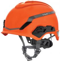 MSA Safety 10194797 - V-Gard® H1 Safety Helmet, Novent, Orange, Fas-Trac® III Pivot, ANSI, EN3
