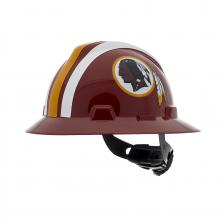 MSA Safety 10194814 - NFL V-Gard Full Brim Hard Hat, Washington Redskins